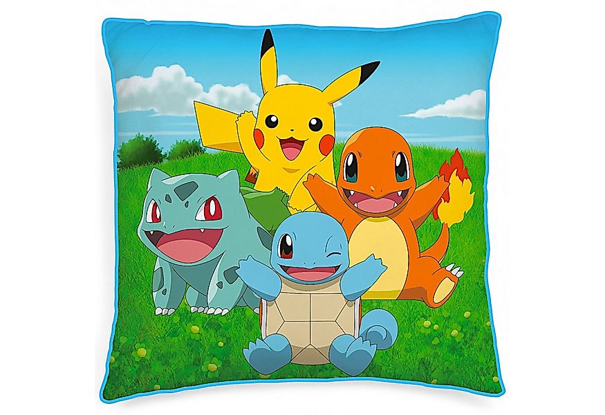 POKÉMON Dekokissen Pikachu, Bisasam, Glumanda & Schiggy, Kinder Kuschelkiss günstig online kaufen