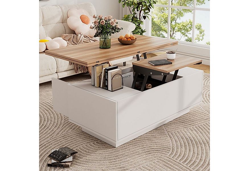 HAUSS SPOLE Couchtisch Kaffeetisch mit Doppel-Hebemechanismus, verstecktem günstig online kaufen