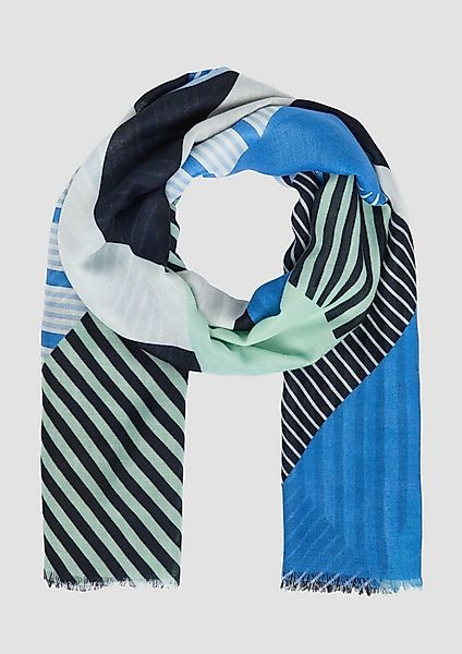 s.Oliver Schal Tuch, Feines Tuch aus recyceltem Polyester mit modischem Art günstig online kaufen