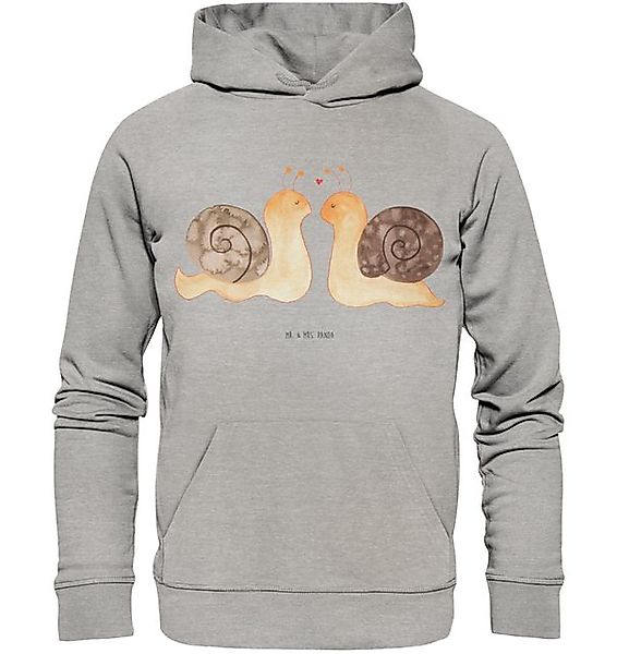 Mr. & Mrs. Panda Hoodie Schnecken Liebe Größe XL - Heather Grey - Geschenk, günstig online kaufen