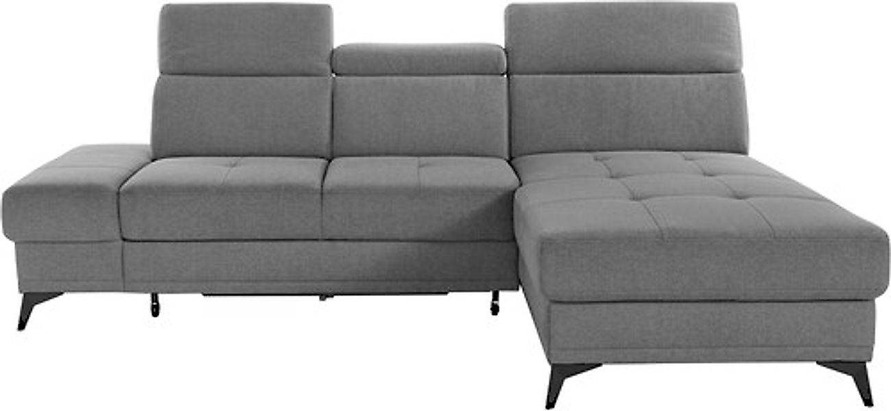 Home affaire Ecksofa »Cardiz L-Form« inkl.Kopfteilverstellung und Federkern günstig online kaufen