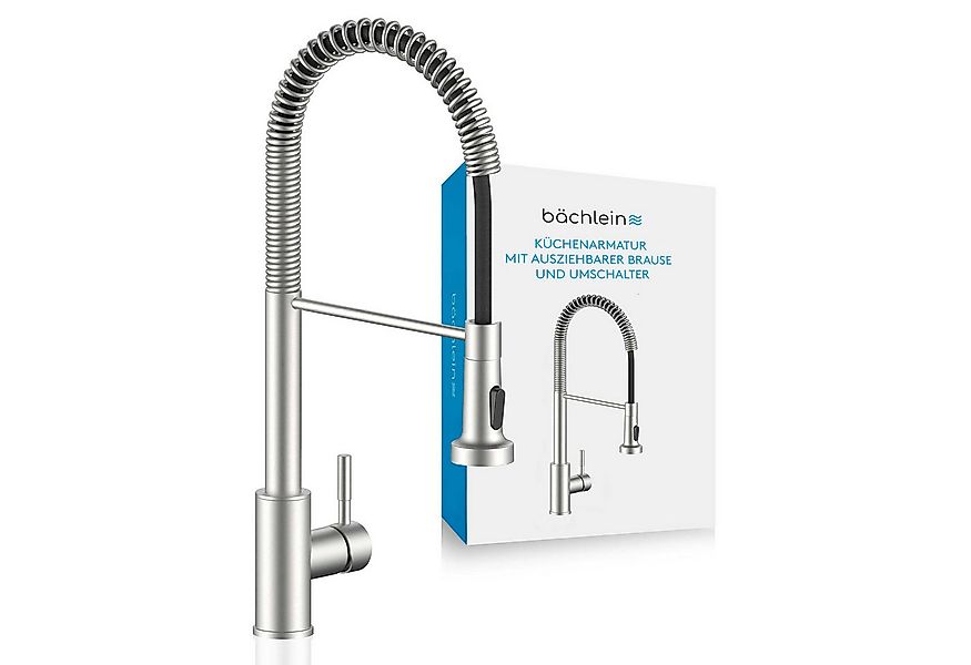 Bächlein Spültischarmatur Elegante Küchenarmatur Nedo (Edelstahl gebürstet) günstig online kaufen