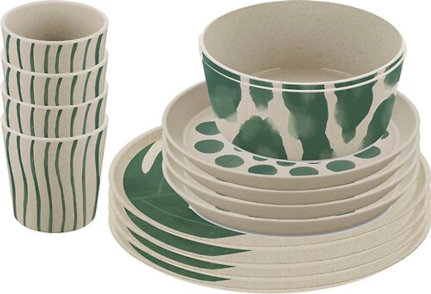 KOZIOL Kombiservice »Geschirr-Set, Service CONNECT SET MONSTERA« Made in Ge günstig online kaufen