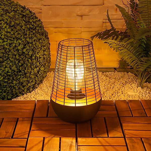 näve Gartenleuchte "Balumo", 1 flammig, incl. Timer (6h an und 18h aus),Mat günstig online kaufen