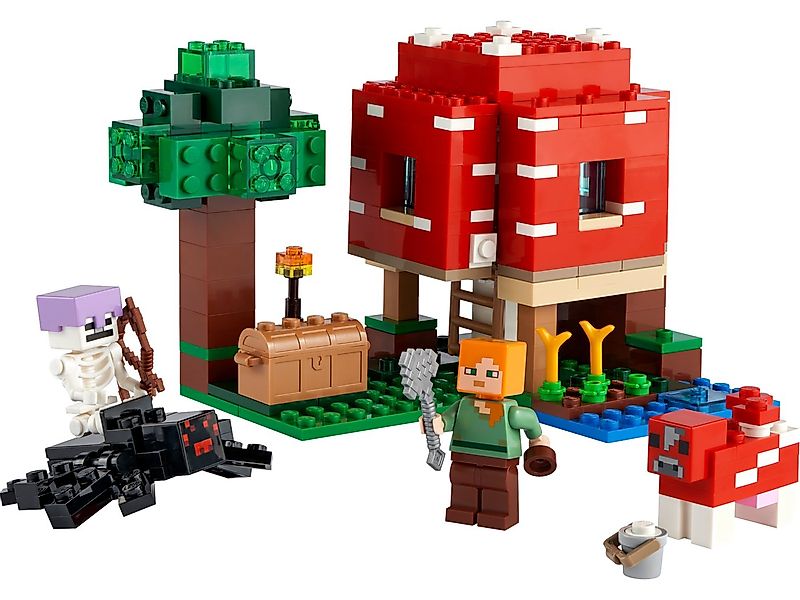 LEGO® Minecraft 21179 Das Pilzhaus Spielbausteine, (Set, 272 St., Set) günstig online kaufen