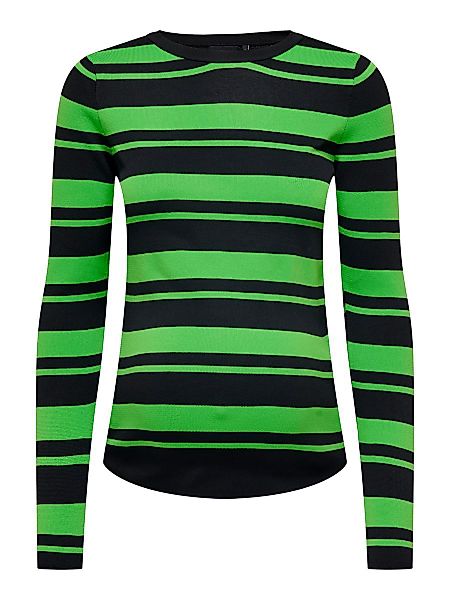 ONLY Mama Striped Knitted Pullover Damen Schwarz günstig online kaufen