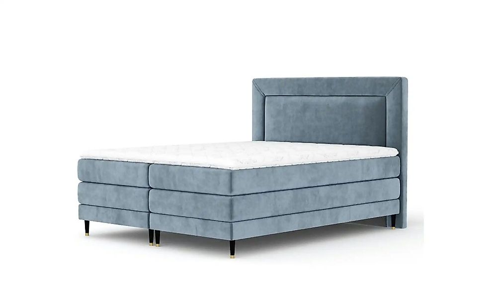 Boxspringbett   ¦ blau ¦ Maße (cm): B: 182 H: 123 Betten > Komfortbetten - günstig online kaufen