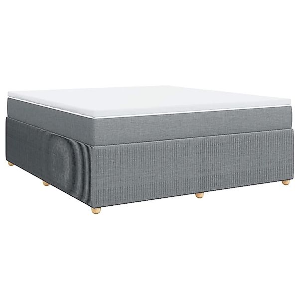 vidaXL Boxspringbett mit Matratze Hellgrau 180x200 cm Stoff 3285588 günstig online kaufen