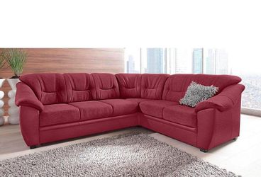 sit&more Ecksofa "Savona L-Form, B: 262 cm" optional Bettfunktion, Federker günstig online kaufen