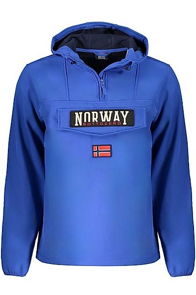 NORWAY 1963 Outdoorjacke Herren Softshell-Sportjacke Blau mit Kapuze und Re günstig online kaufen
