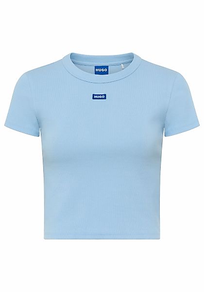 HUGO Blue T-Shirt "Baby Tee" in verkürzter Länge günstig online kaufen