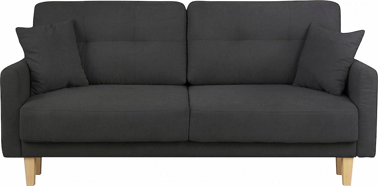 Home affaire 2-Sitzer "TRIPLO mit Wellenunterfederung, Maße B/T/H: 165/100/ günstig online kaufen