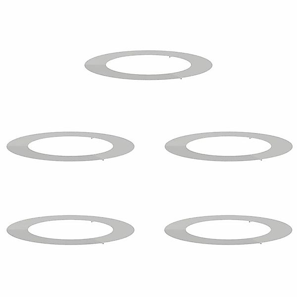 vidaXL Blumentopf Flache Baumringe 5 pcs günstig online kaufen