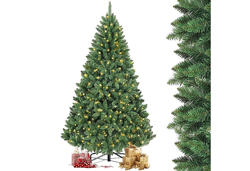 Sinaopus Künstlicher Weihnachtsbaum 210cm, Weihnachtsbaum mit Beleuchtung, günstig online kaufen