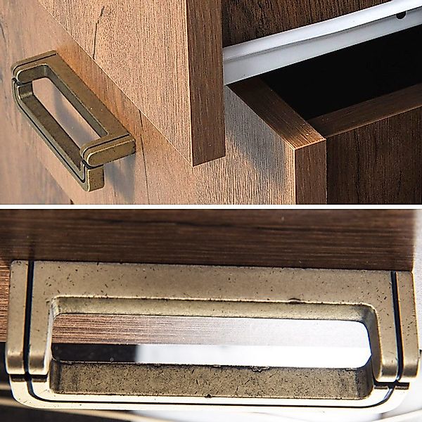 Lomadox Lowboard TEORA-161, Lefkas Eiche Oak günstig online kaufen
