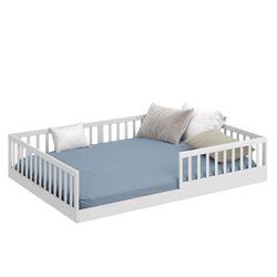 CADANI Kinderbett Timi Montessori Bodenbett (Rausfallschutz günstig online kaufen