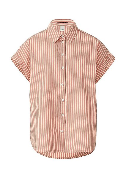 QS Kurzarmbluse in Streifen-Optik günstig online kaufen