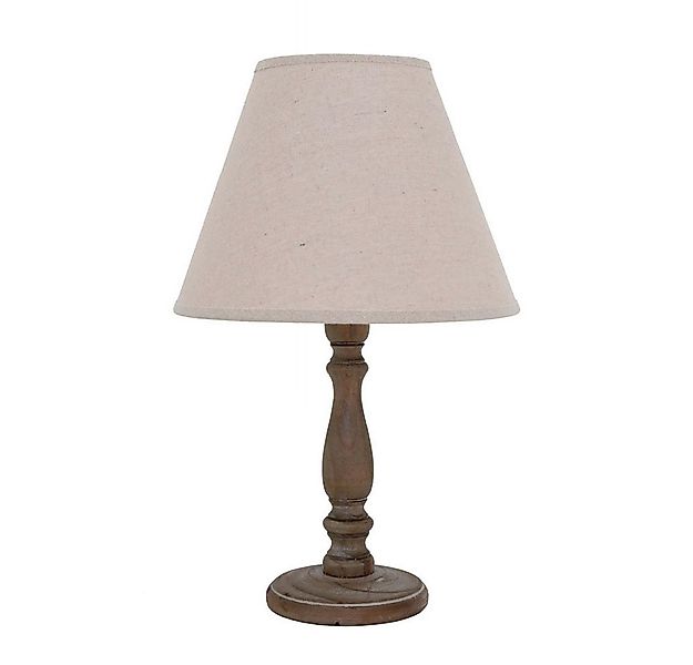 Grafelstein Tischleuchte Tischlampe FARMY braun rustikal D23cm aus Holz im günstig online kaufen