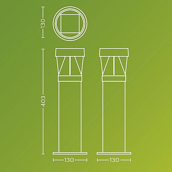 LED Solar Wegeleuchte Avery in Schwarz 4x 0,45W 200lm IP44 mit Dämmerungsse günstig online kaufen
