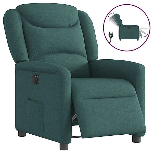 vidaXL Relaxsessel Elektrisch Dunkelgrün Stoff 3303180 günstig online kaufen
