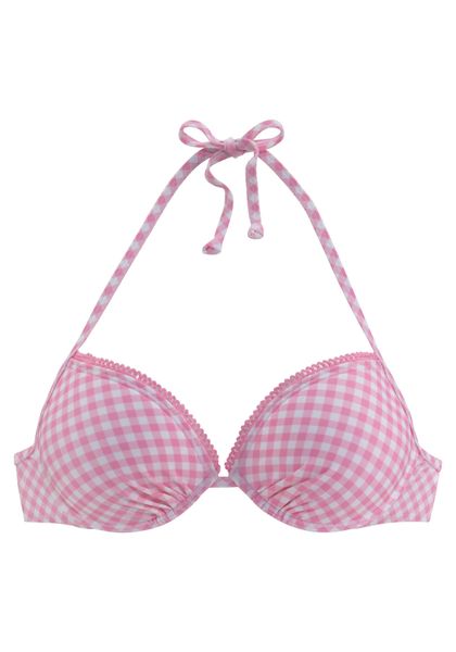 Buffalo Push-Up-Bikini-Top Karo, mit Zierborte günstig online kaufen
