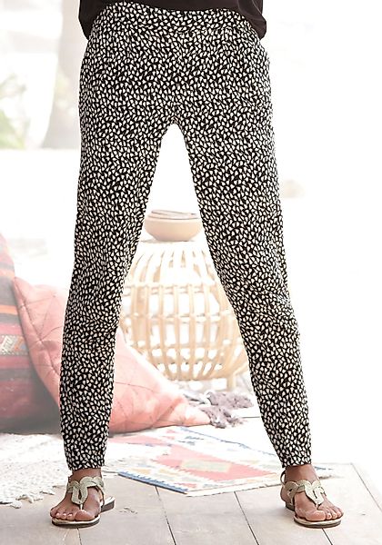 s.Oliver Strandhose mit Blumendruck und Taschen, günstig online kaufen