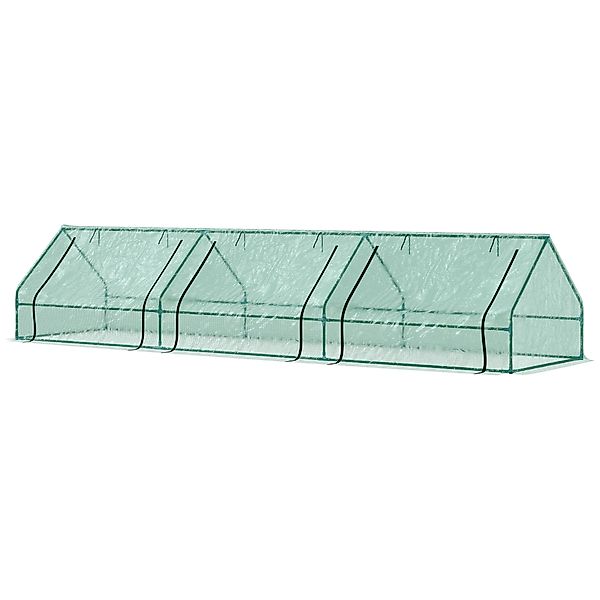 Outsunny Gewächshaus für Gemüsegarten, wasserdicht und UV-beständig mit 3 a günstig online kaufen