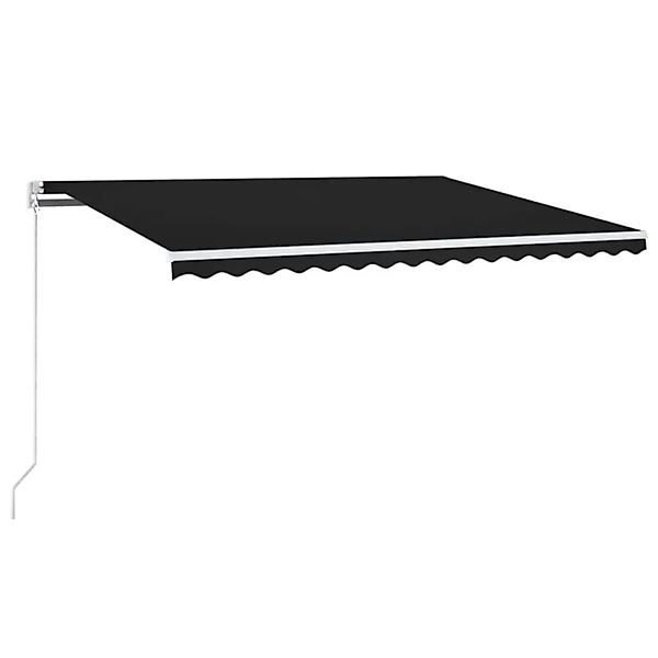 vidaXL Markise Manuell Einziehbar mit LED 400x300 cm Anthrazit 3068904 günstig online kaufen
