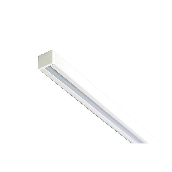 Deco-Raum Gardinenschiene nach Maß 1-Lauf Square Weiß 260cm günstig online kaufen