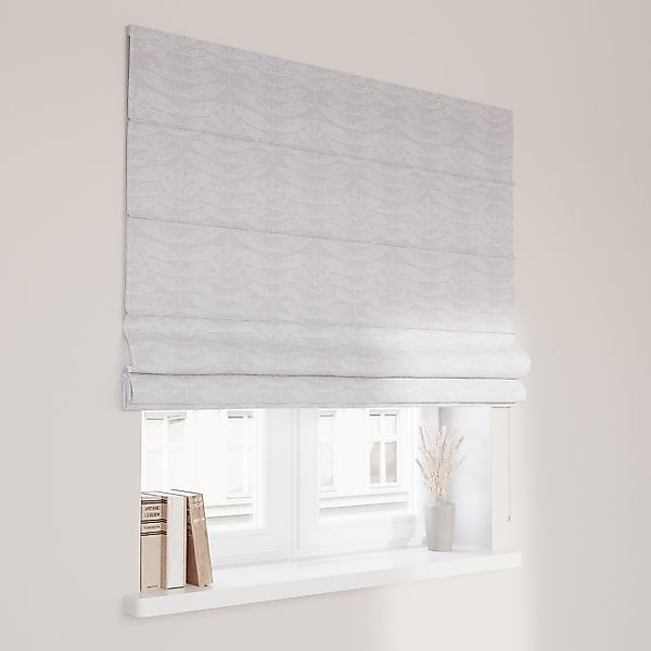 Dekoria Raffrollo Capri, weiß-grau, 120 x 160 cm günstig online kaufen