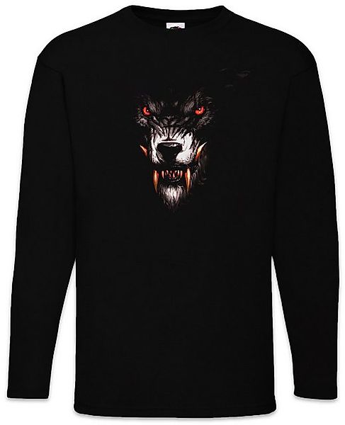 Urban Backwoods Langarmshirt Werewolf Langarm T-Shirt Wölfe Mond The Werwol günstig online kaufen