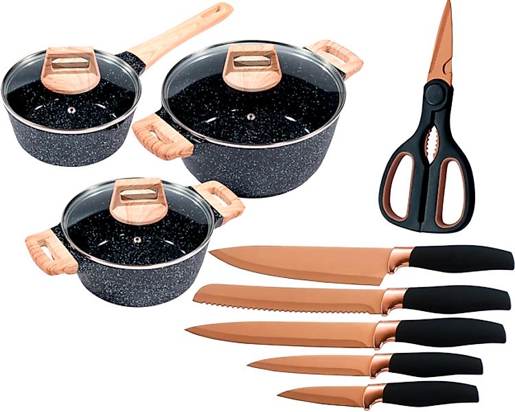 KING Topf-Set »»ESSENTIAL« Aluminiumguss, Induktion, Antihaftbeschichtung« günstig online kaufen