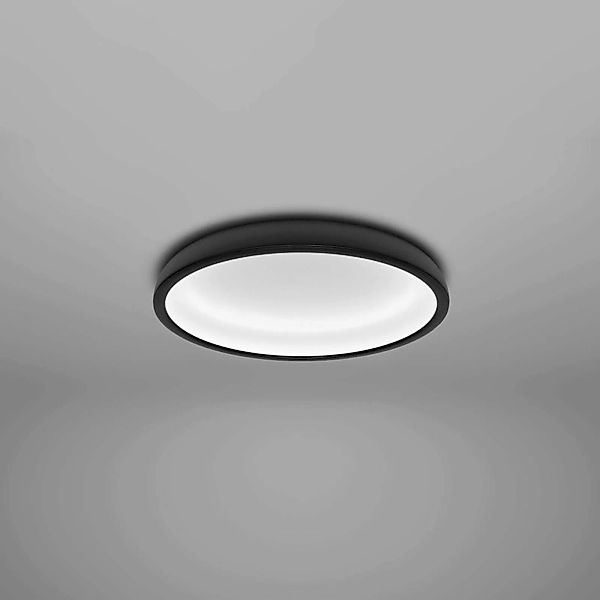 Stilnovo Reflexio LED-Deckenleuchte, Ø65cm schwarz günstig online kaufen