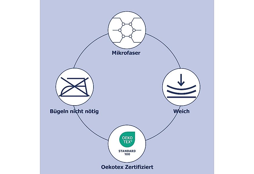 PURE luxury collection Kinderbettwäsche Julia, Microfaser, 2 teilig, Mikrof günstig online kaufen