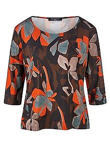 Rundhals-Shirt 3/4-Arm Fadenmeister Berlin braun günstig online kaufen