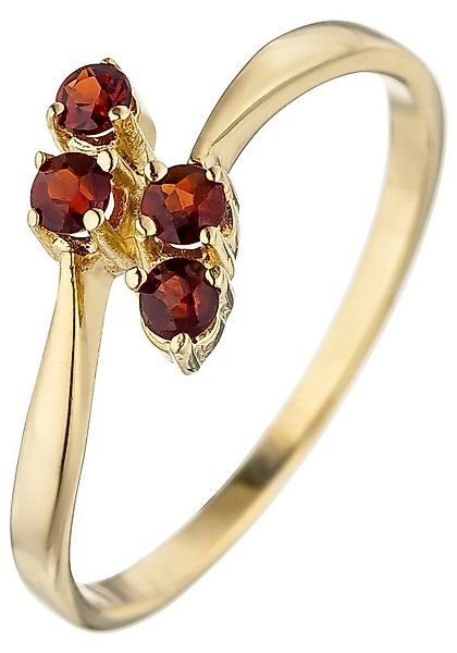 JOBO Goldring, 375 Gold mit Granat günstig online kaufen
