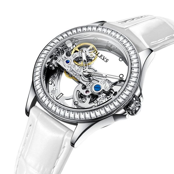 OLEVS Automatikuhr Luxus Frauen Automatikuhr Damenuhr günstig online kaufen