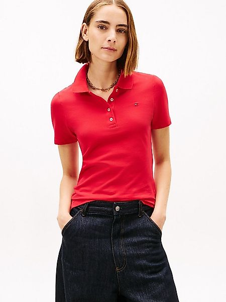 Tommy Hilfiger Poloshirt 1985 Slim Fit Pique Premium mit Logostickerei, mit günstig online kaufen