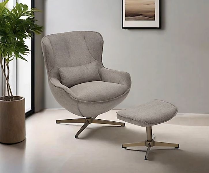 OTTO home Sessel »Yolli Relaxsessel, TV-Sessel mit Hocker« 360° Grad drehba günstig online kaufen