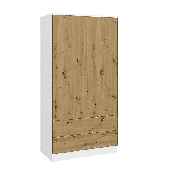 Beautysofa Kleiderschrank Zweitüriger mit Schiebetüren LOOK günstig online kaufen
