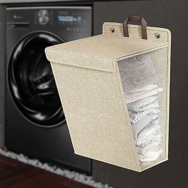 REDOM Wäschekorb Wäschesammler faltbar Hängender Wäschebehälter günstig online kaufen