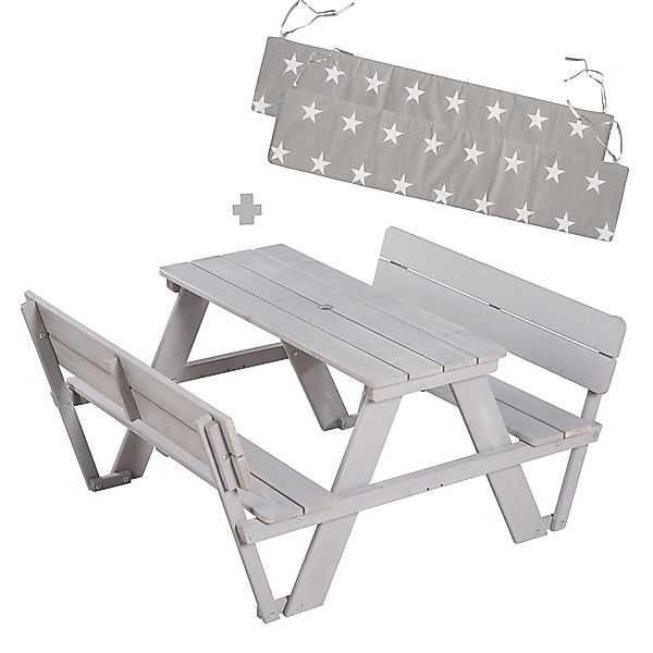 roba® Garten-Kindersitzgruppe Outdoor+, mit 2 Bänken, günstig online kaufen