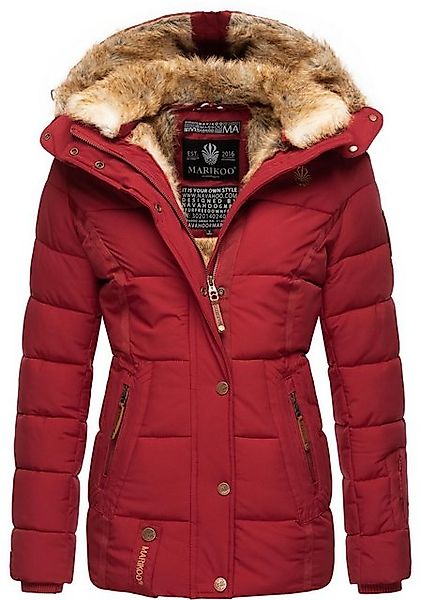 Marikoo Winterjacke Nekoo stylische Damen Steppjacke mit großer Kapuze günstig online kaufen