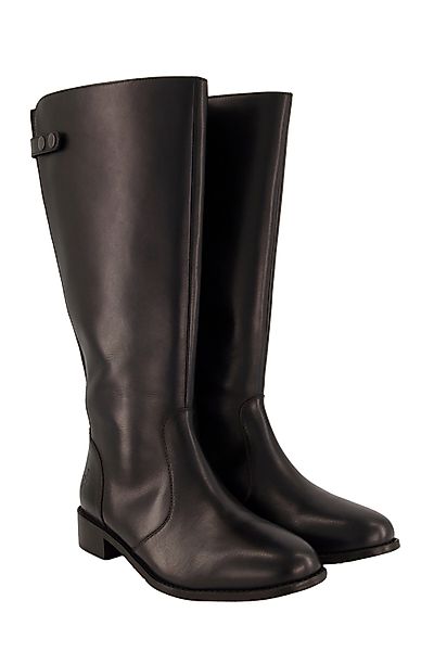Ulla Popken Lederstiefel XXL-Schaft Druckknopf-Riegel Weite günstig online kaufen