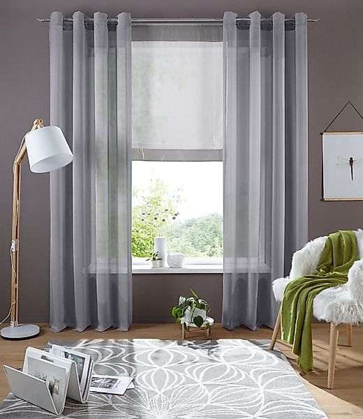 my home Bändchenrollo Xana, mit Stangendurchzug, Bändchenrollo, Raffung mit günstig online kaufen