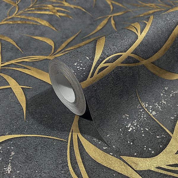 Marburg Vliestapete Fern, strukturiert, glänzend, moderne Tapete für Wohnzi günstig online kaufen