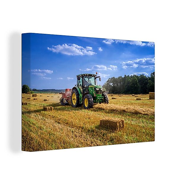 OneMillionCanvasses® Leinwandbild Traktor - Bauernhof - günstig online kaufen