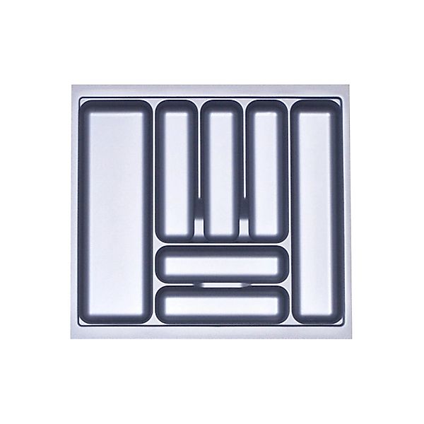 SOTECH Orga-Box I Besteckeinsatz Silbergrau 600 mm Höhe 55 mm Für Blum Tand günstig online kaufen