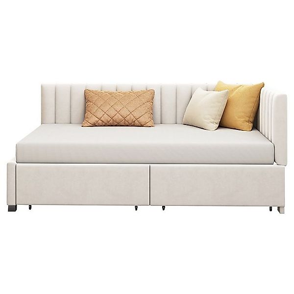 REDOM Polsterbett Schlafsofa, Multifunktionsbett (90x200 cm, mit Stauraumsc günstig online kaufen