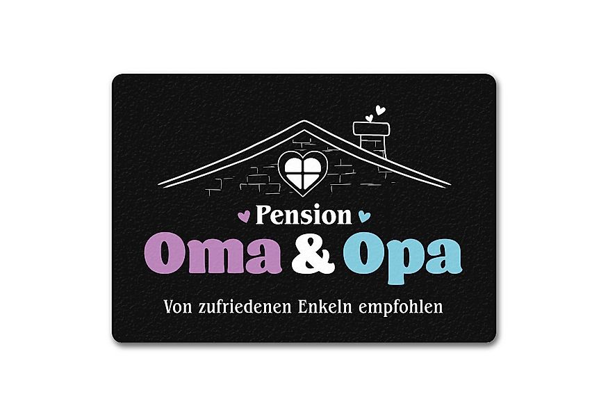 speecheese Fußmatte Pension Oma & Opa Fußmatte in 35x50 cm ohne Rand mit Sp günstig online kaufen